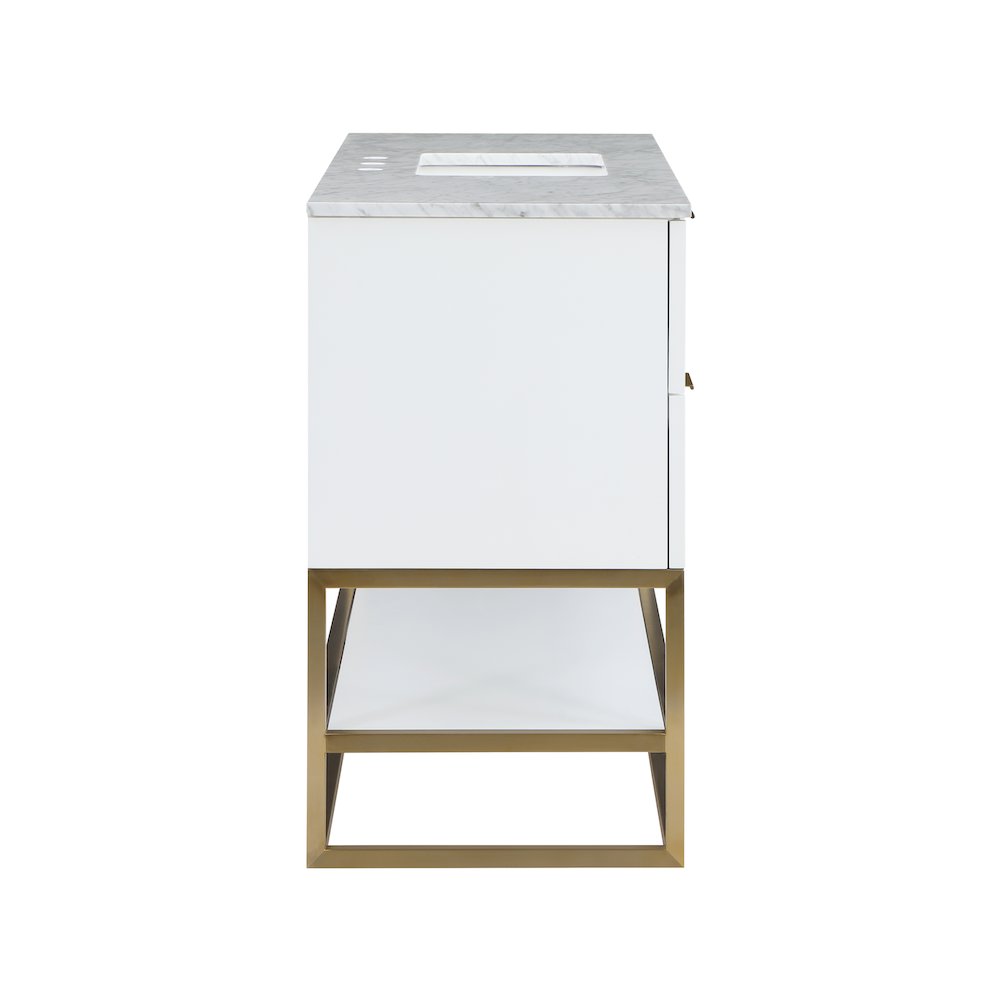 Monad White Bathroom Vanity