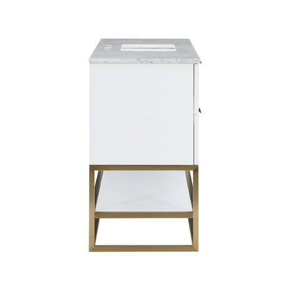 Monad White Bathroom Vanity