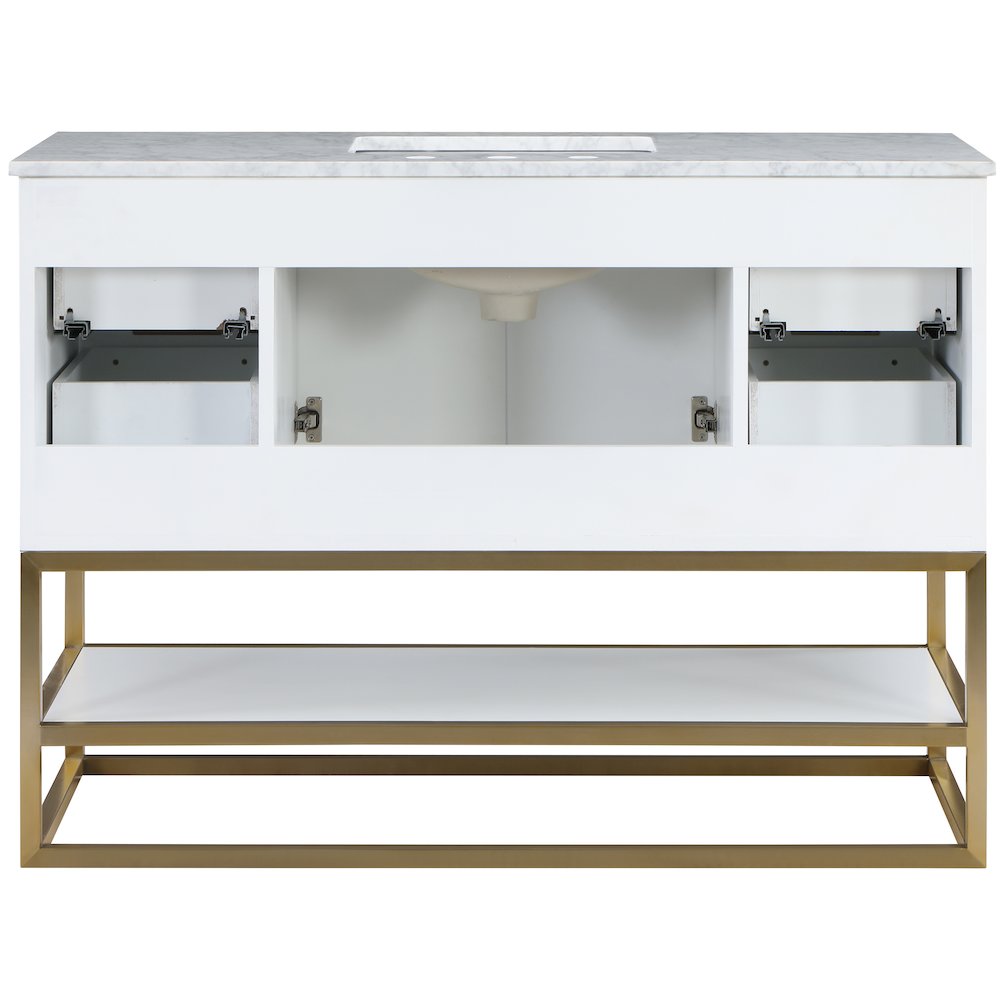 Monad White Bathroom Vanity