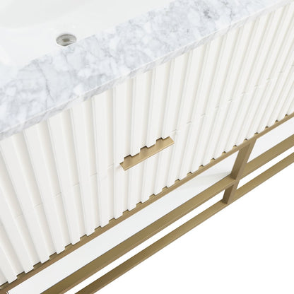 Monad White Bathroom Vanity