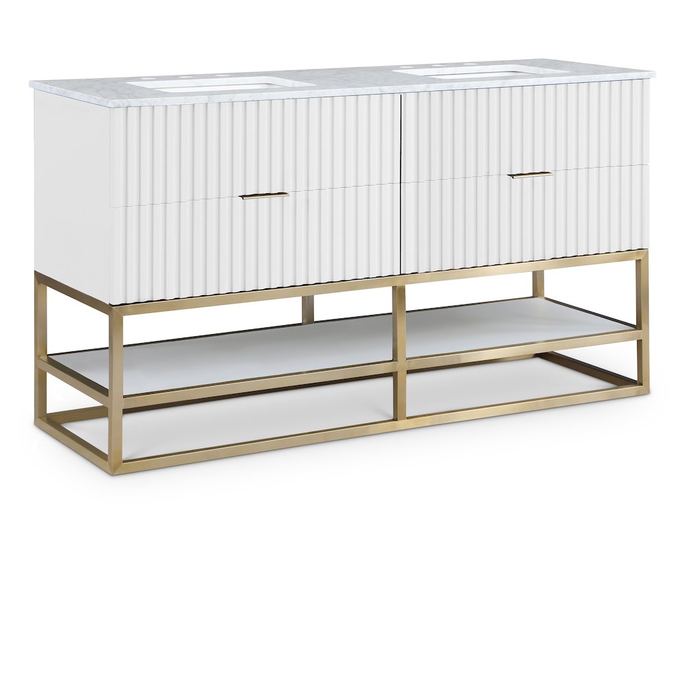 Monad White Bathroom Vanity