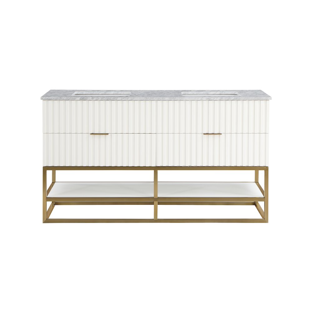 Monad White Bathroom Vanity
