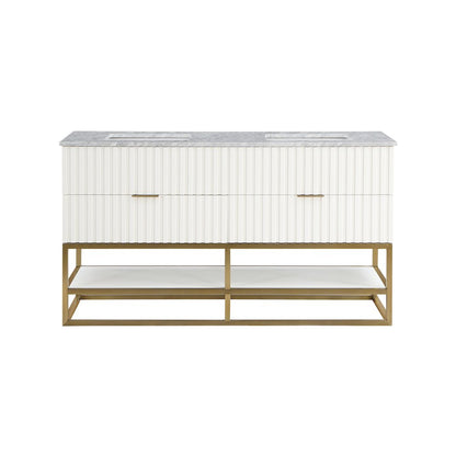 Monad White Bathroom Vanity
