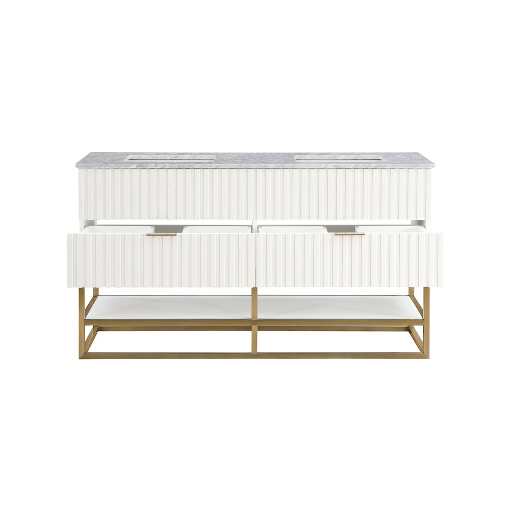 Monad White Bathroom Vanity