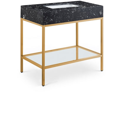 Marmo Black Engineered Marble Bathroom Vanity