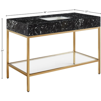 Marmo Black Engineered Marble Bathroom Vanity