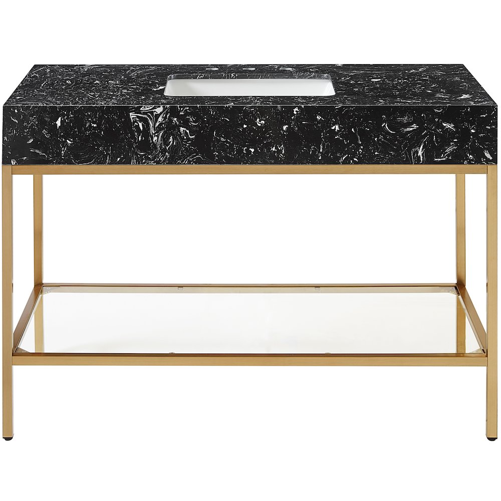 Marmo Black Engineered Marble Bathroom Vanity