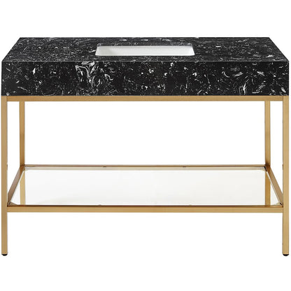 Marmo Black Engineered Marble Bathroom Vanity