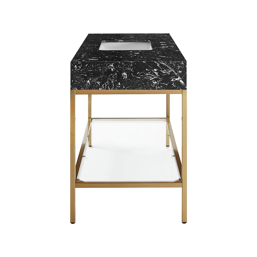 Marmo Black Engineered Marble Bathroom Vanity