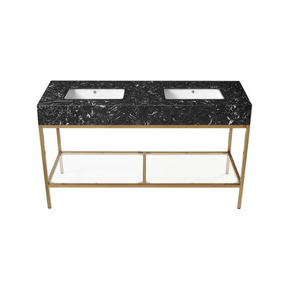 Marmo Black Engineered Marble Bathroom Vanity