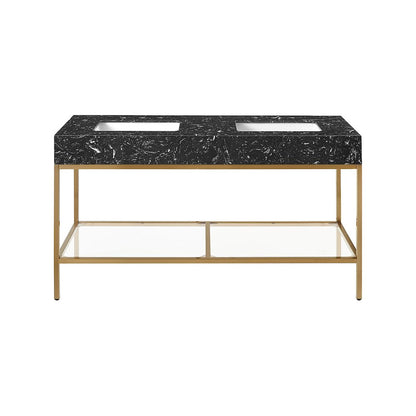 Marmo Black Engineered Marble Bathroom Vanity