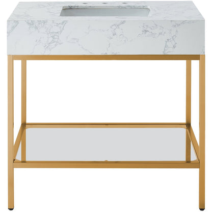 Marmo White Engineered Marble Bathroom Vanity