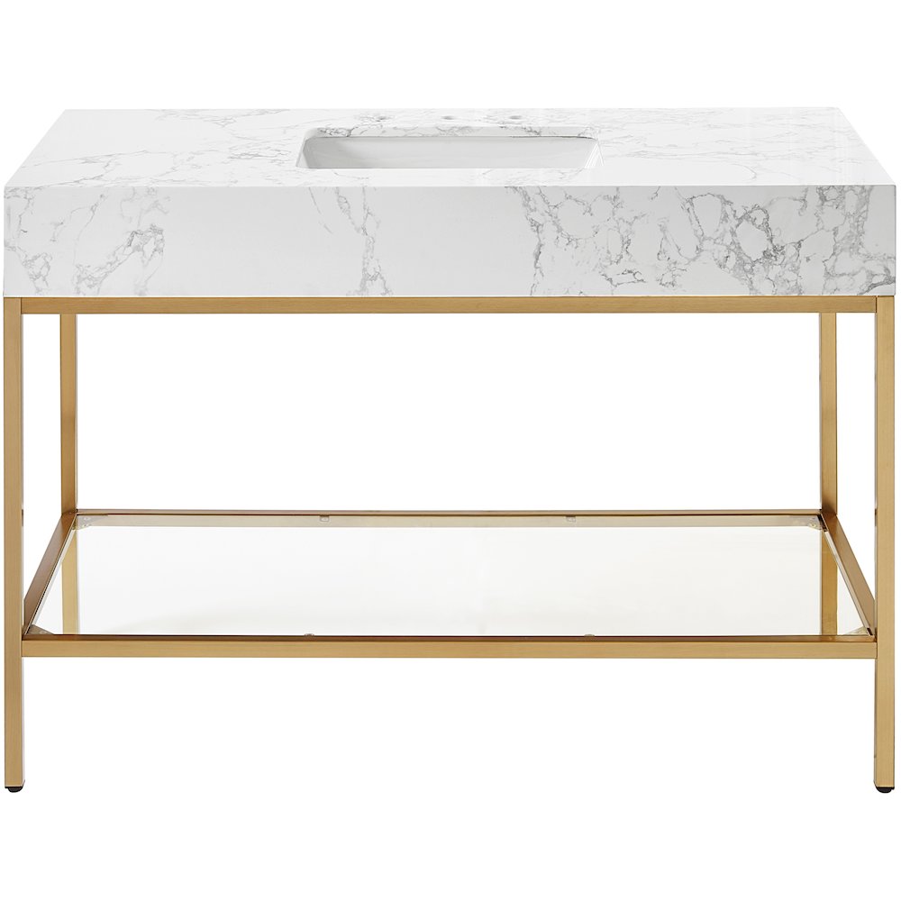 Marmo White Engineered Marble Bathroom Vanity