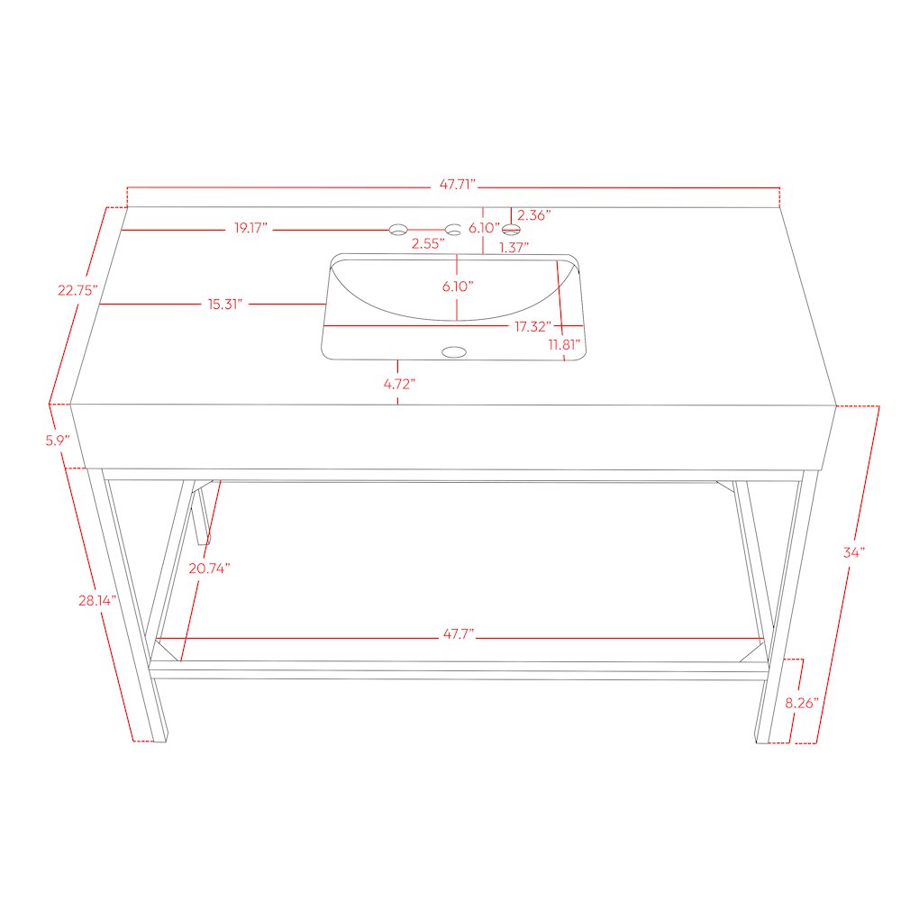 Marmo White Engineered Marble Bathroom Vanity