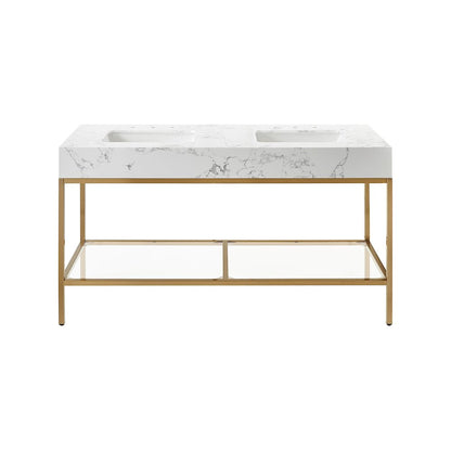 Marmo White Engineered Marble Bathroom Vanity