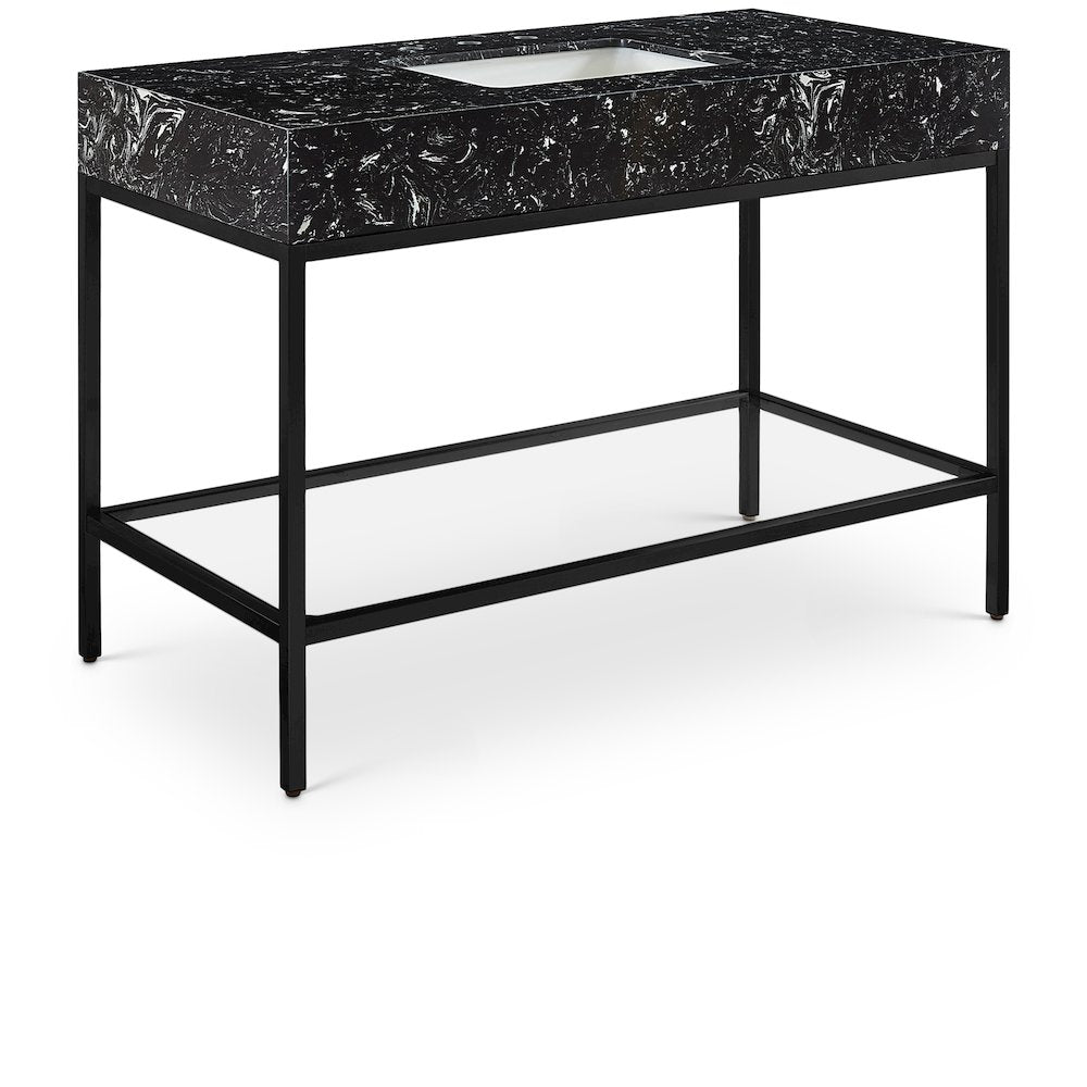 Marmo Black Engineered Marble Bathroom Vanity