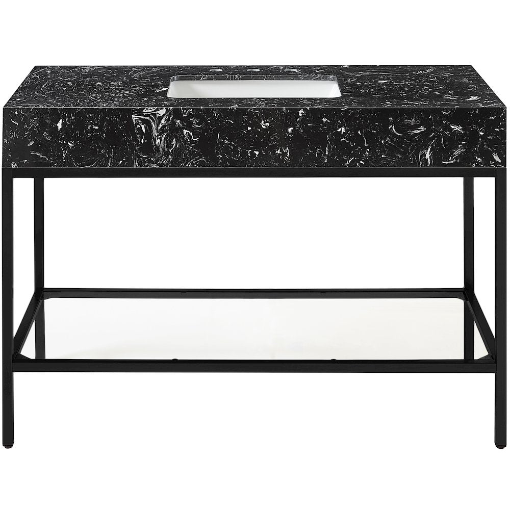 Marmo Black Engineered Marble Bathroom Vanity