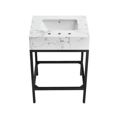 Marmo White Engineered Marble Bathroom Vanity