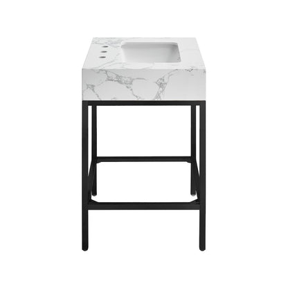 Marmo White Engineered Marble Bathroom Vanity