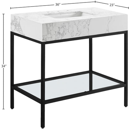 Marmo White Engineered Marble Bathroom Vanity