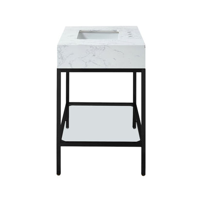 Marmo White Engineered Marble Bathroom Vanity