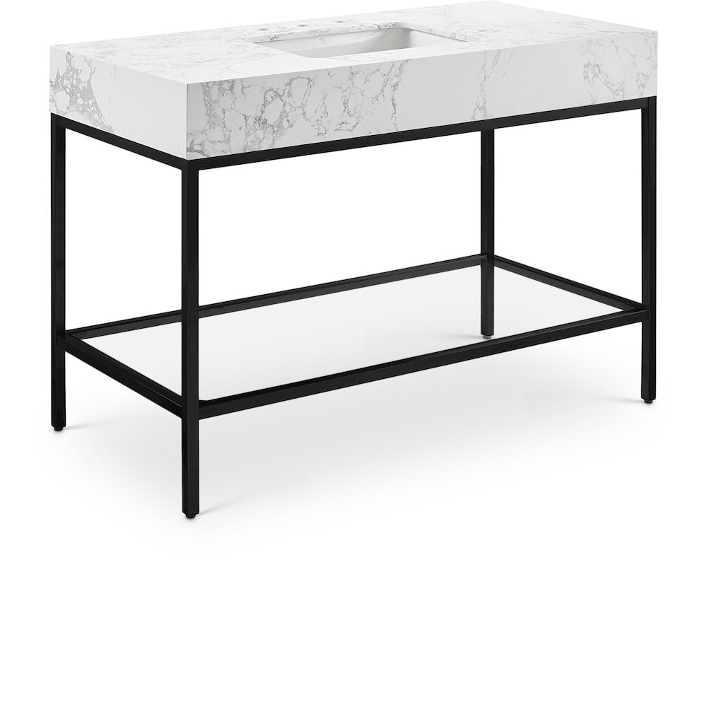 Marmo White Engineered Marble Bathroom Vanity