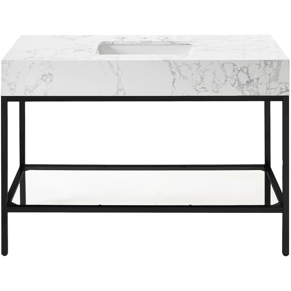Marmo White Engineered Marble Bathroom Vanity