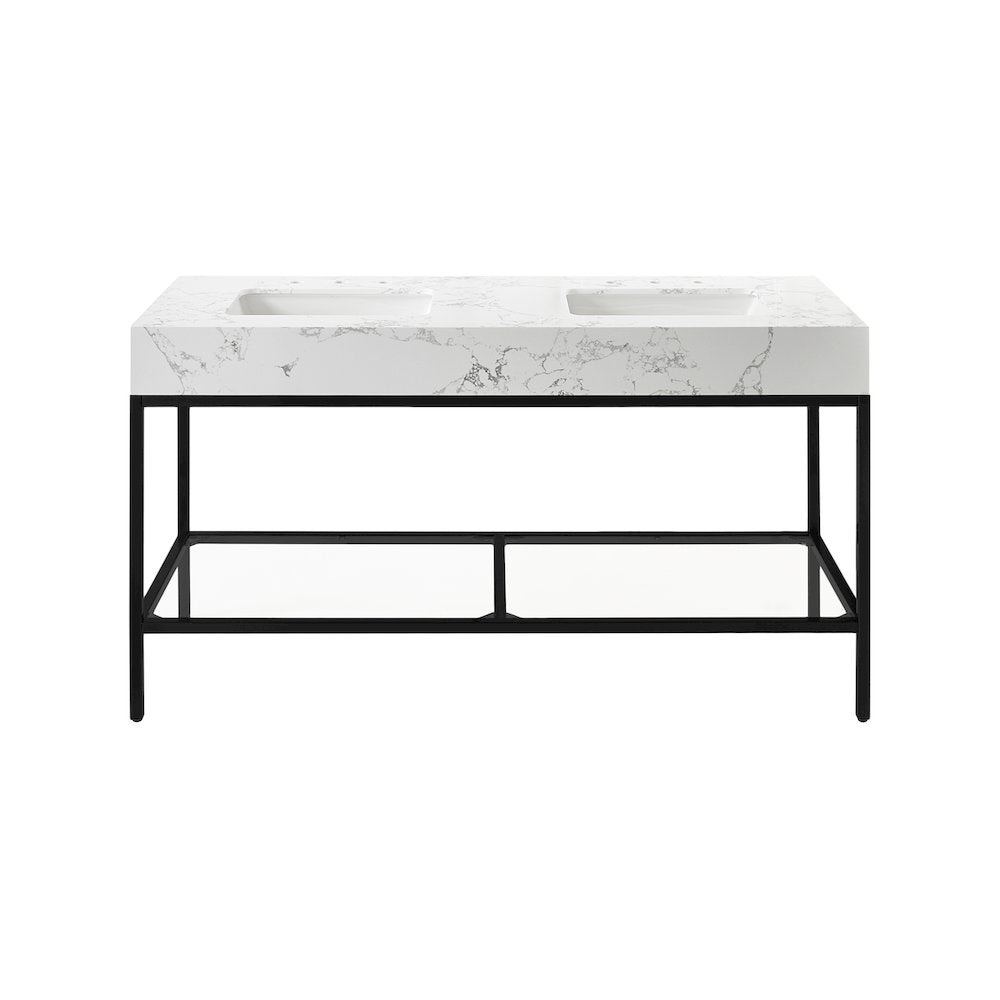 Marmo White Engineered Marble Bathroom Vanity