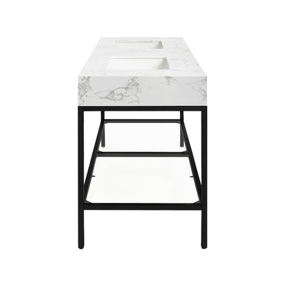 Marmo White Engineered Marble Bathroom Vanity