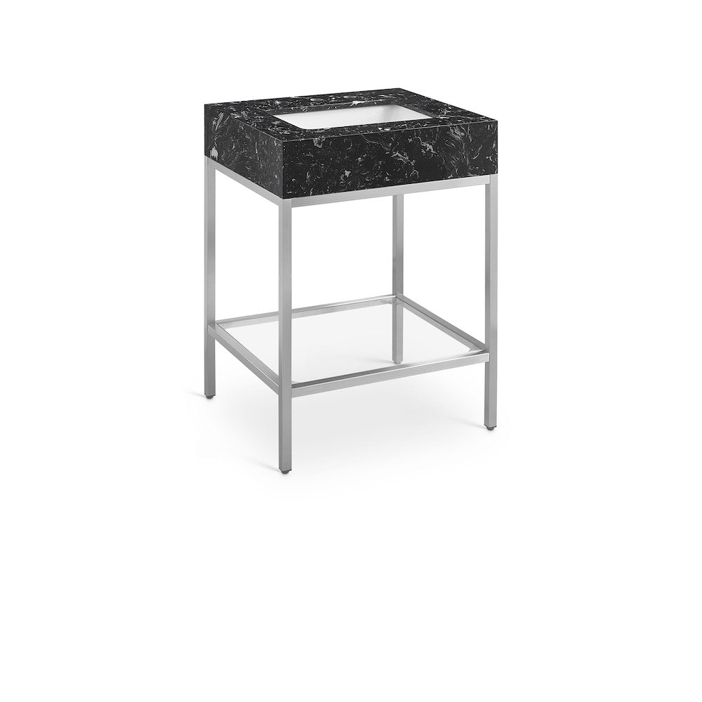 Marmo Black Engineered Marble Bathroom Vanity