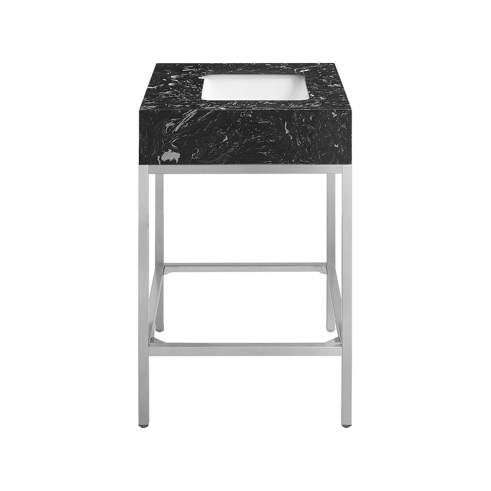 Marmo Black Engineered Marble Bathroom Vanity