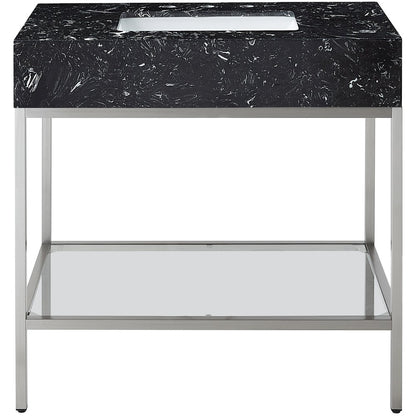 Marmo Black Engineered Marble Bathroom Vanity