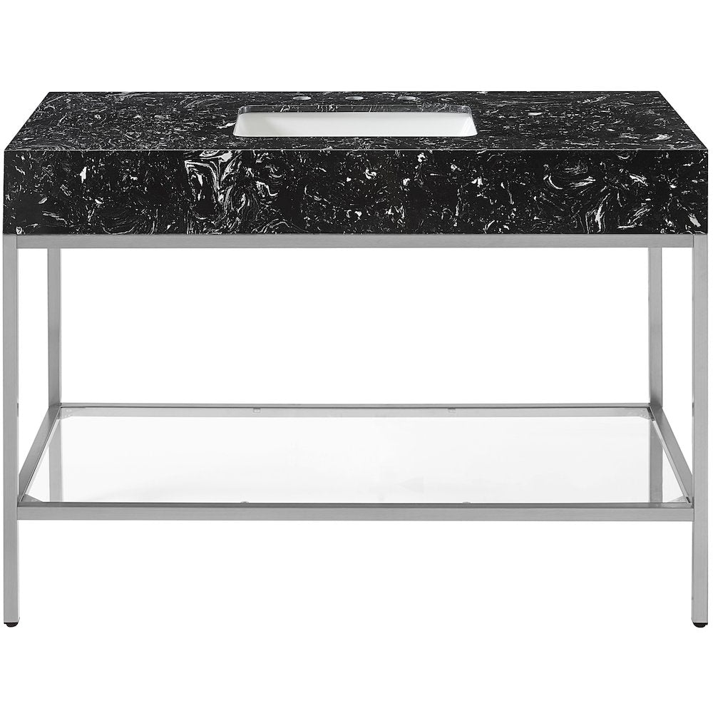 Marmo Black Engineered Marble Bathroom Vanity