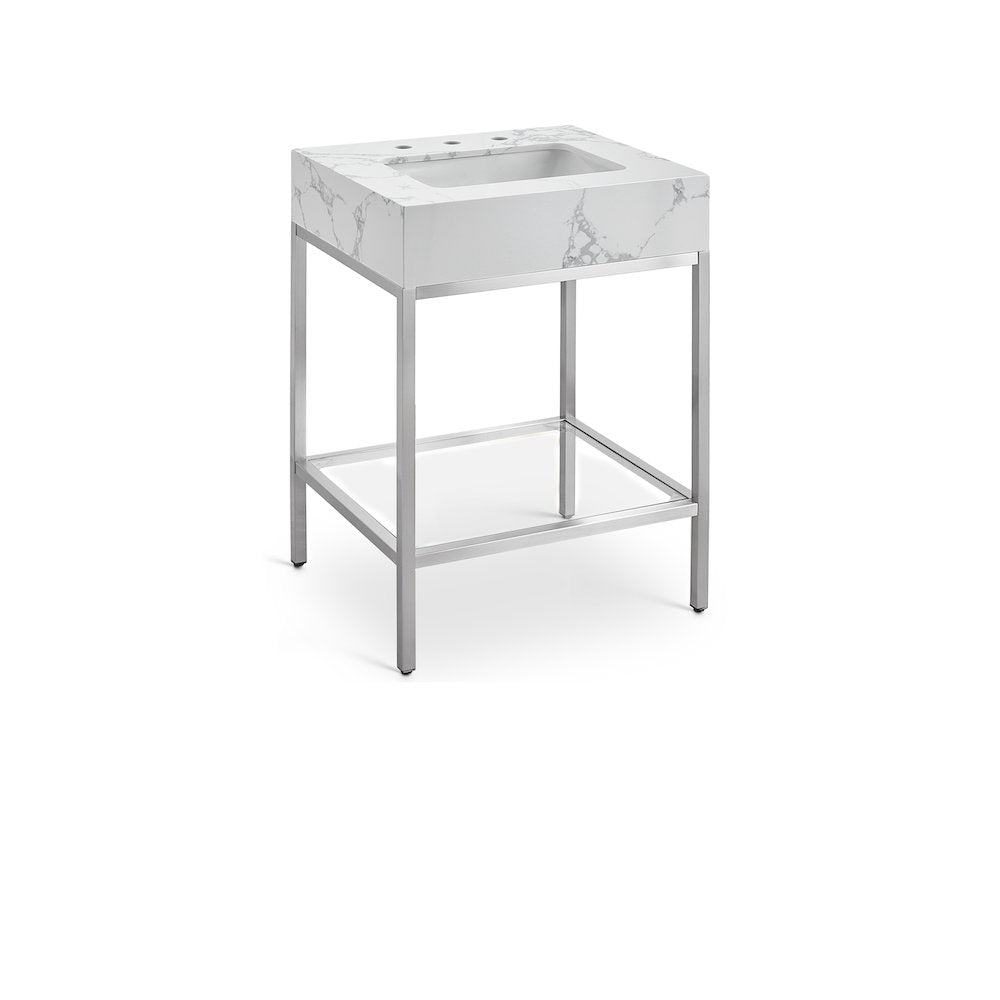 Marmo White Engineered Marble Bathroom Vanity