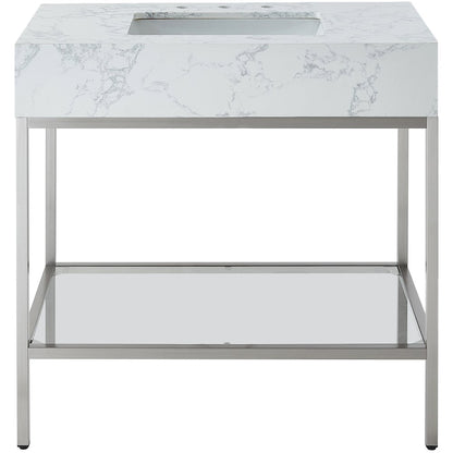 Marmo White Engineered Marble Bathroom Vanity
