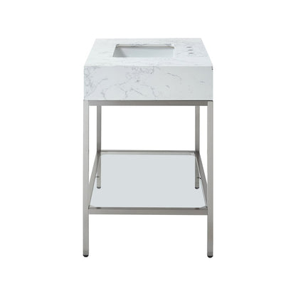 Marmo White Engineered Marble Bathroom Vanity