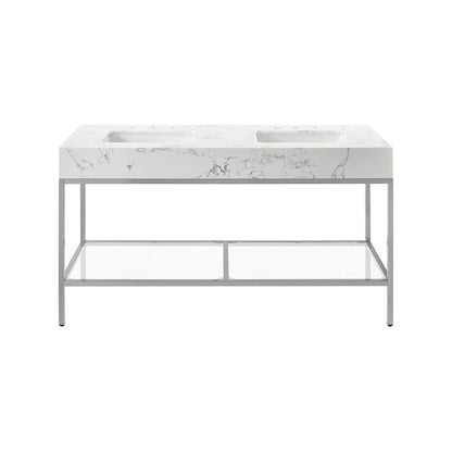 Marmo White Engineered Marble Bathroom Vanity