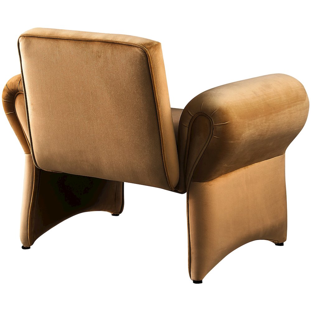 Fleurette Saddle Velvet Accent Chair