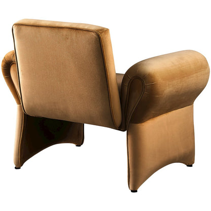 Fleurette Saddle Velvet Accent Chair