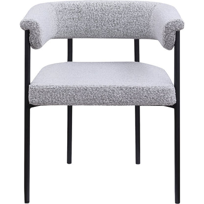 Malin Grey Boucle Fabric Dining Chair, Set of 2