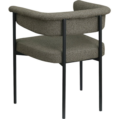 Malin Olive Boucle Fabric Dining Chair, Set of 2