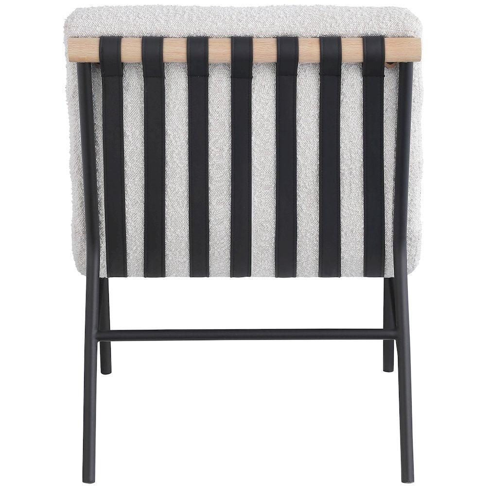 Burke Cream Boucle Fabric Accent Chair