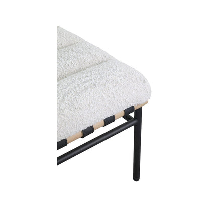 Burke Cream Boucle Fabric Accent Chair