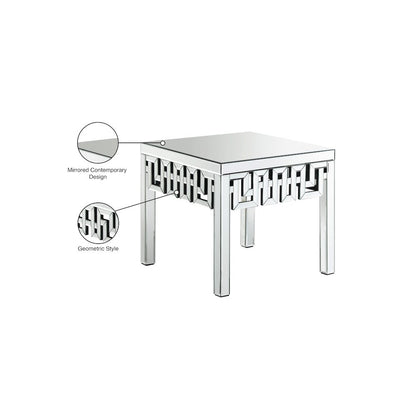 Aria Mirrored End Table