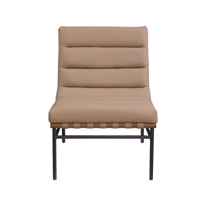 Burke Tan Vegan Leather Accent Chair