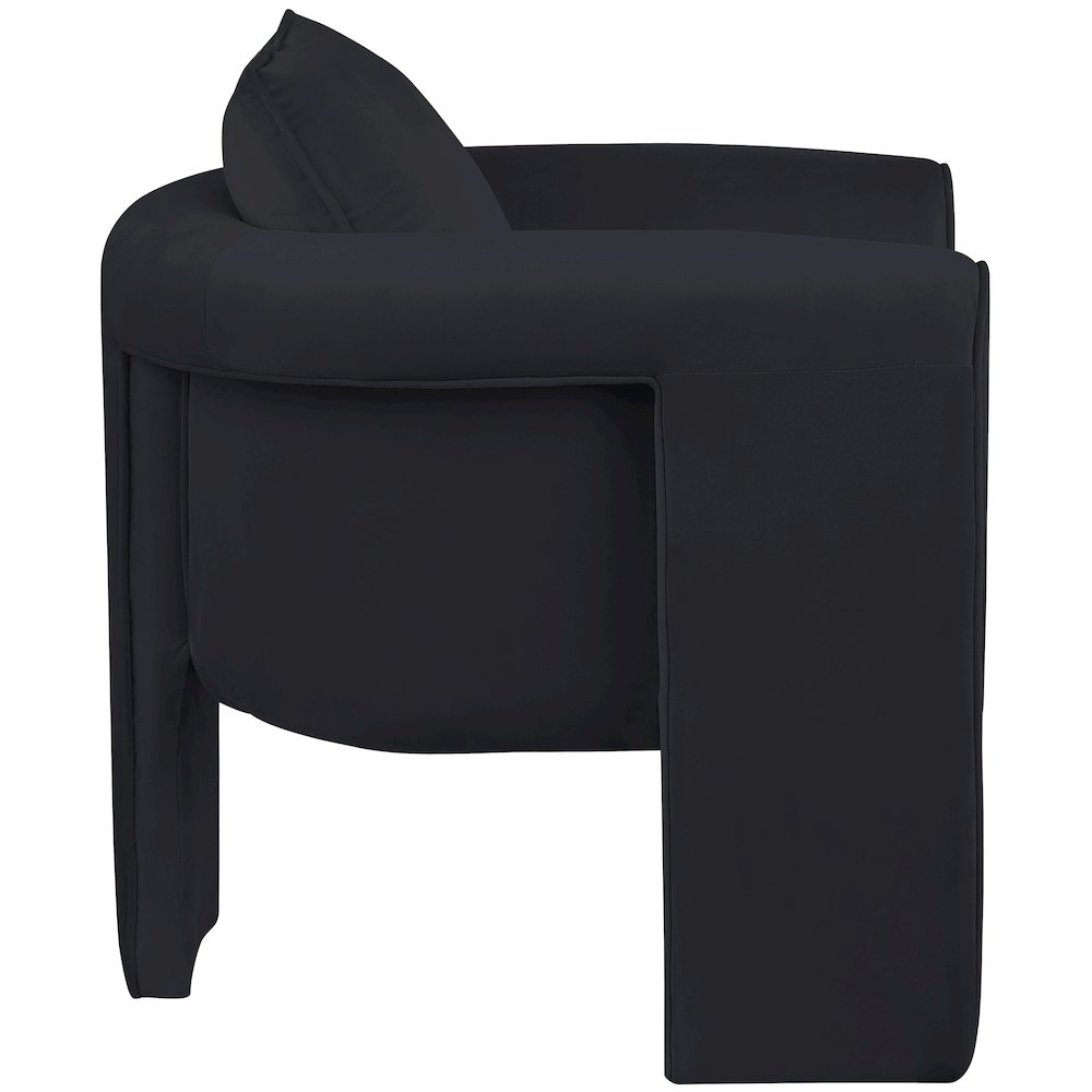 Sloan Black Velvet Accent Chair