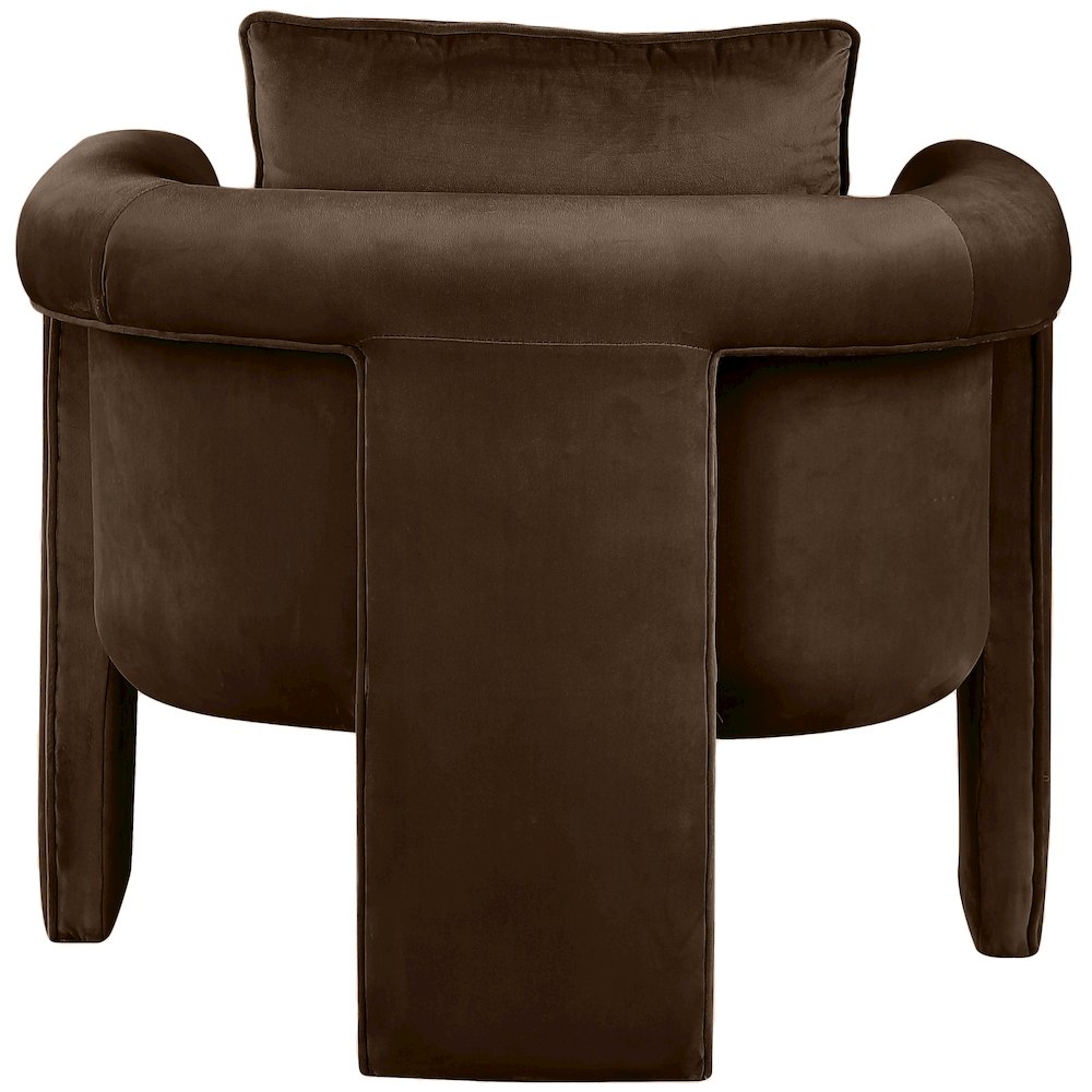 Sloan Brown Velvet Accent Chair