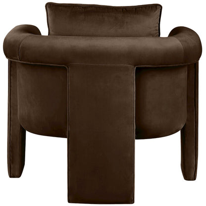 Sloan Brown Velvet Accent Chair