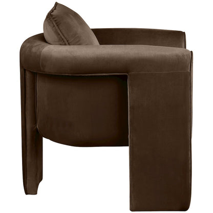 Sloan Brown Velvet Accent Chair