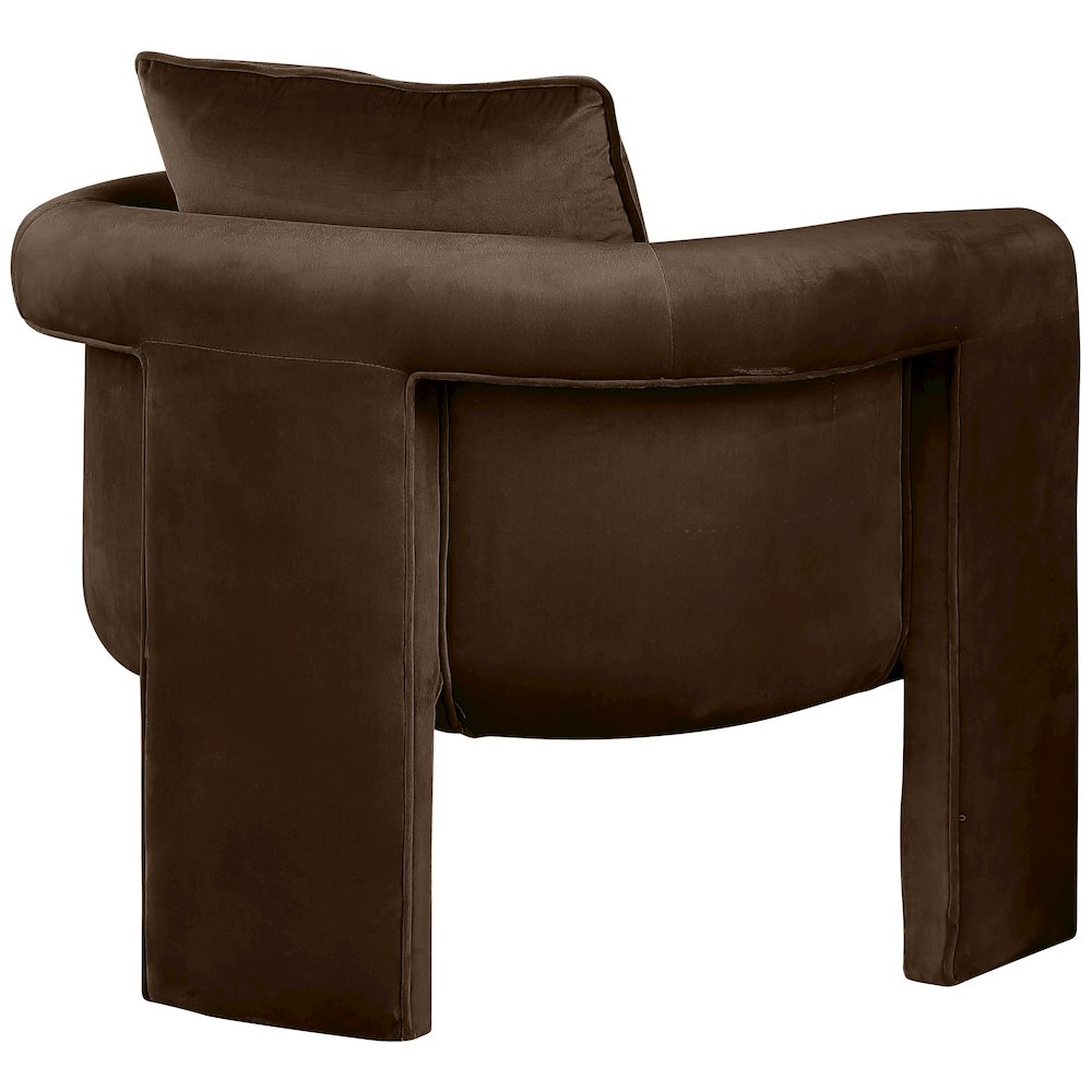 Sloan Brown Velvet Accent Chair